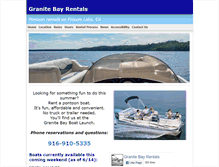 Tablet Screenshot of granitebaypwcrentals.com